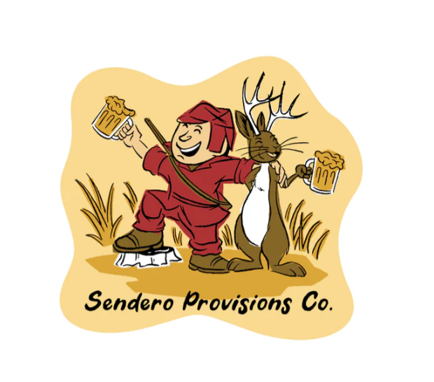 Jackawope Sticker- Cream